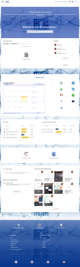 Corporate intranet Confluence - Personal workspace