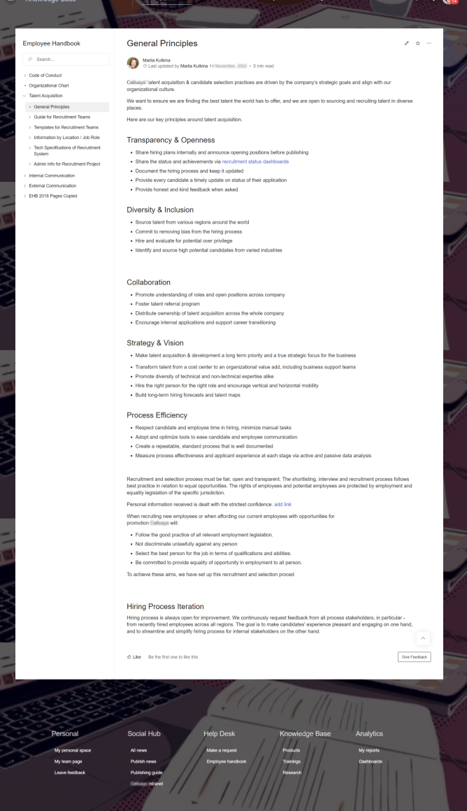 Talent Acquisition SOP Confluence